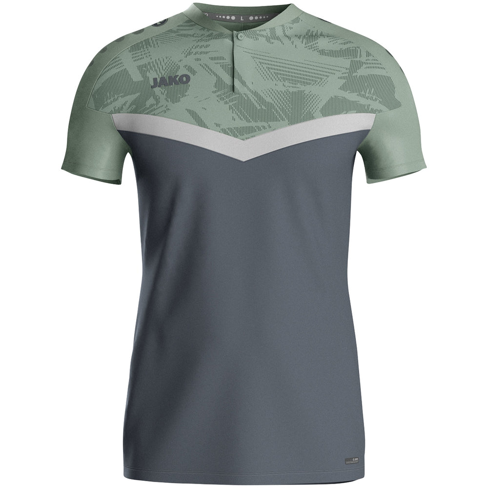 JAKO Polo Iconic (anthra light/mintgrün/soft grey)