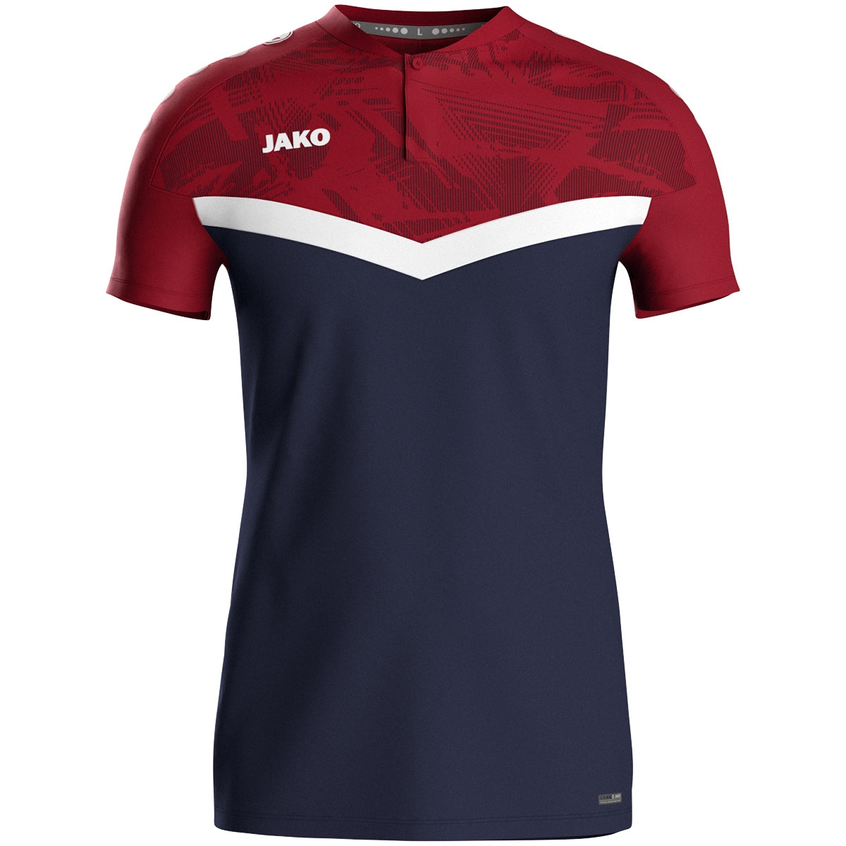 JAKO Polo Iconic (marine/chili rot)