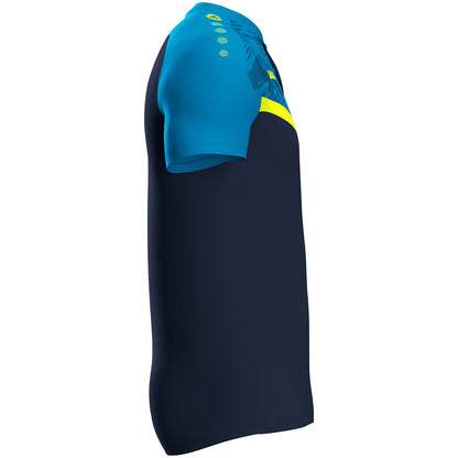 JAKO Polo Iconic (marine/JAKO blau/neongelb)