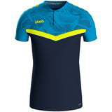 JAKO Polo Iconic (marine/JAKO blau/neongelb)
