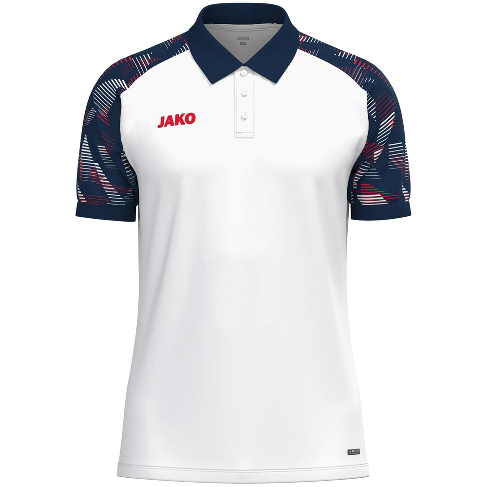 JAKO Polo Sonic (weiß/marine/rot)