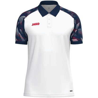JAKO Polo Sonic (weiß/marine/rot)