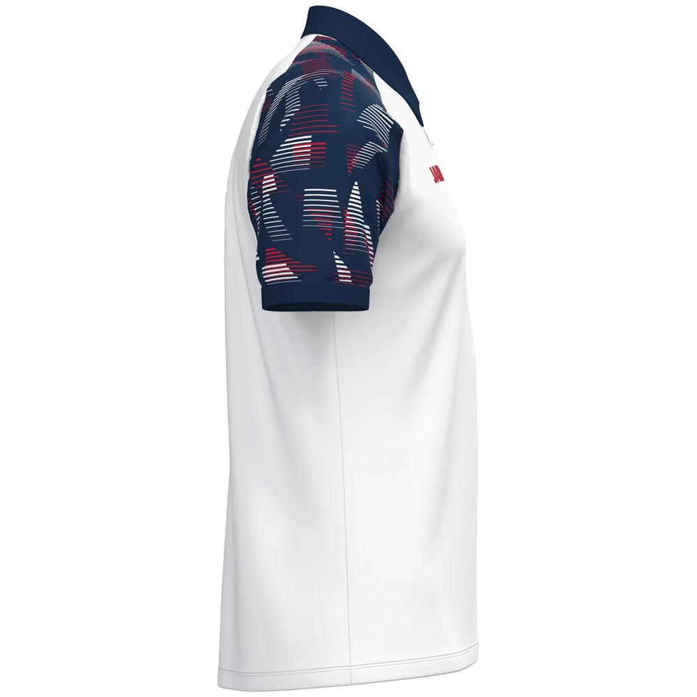 JAKO Polo Sonic (weiß/marine/rot)
