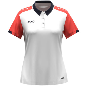 JAKO Polo Dynamic Damen (weiß/coral/marine)