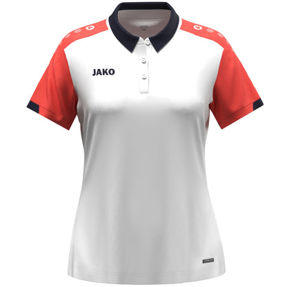 JAKO Polo Dynamic Damen (weiß/coral/marine)