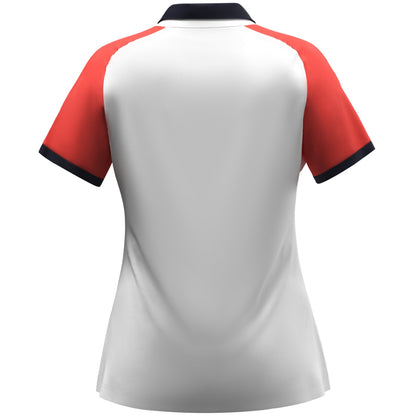 JAKO Polo Dynamic Damen (weiß/coral/marine)