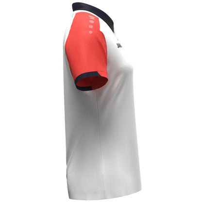 JAKO Polo Dynamic Damen (weiß/coral/marine)
