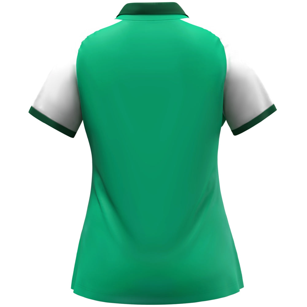 JAKO Polo Dynamic Damen (grün/weiß/dunkelgrün)