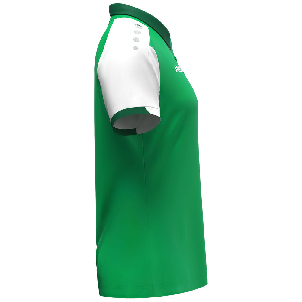JAKO Polo Dynamic Damen (grün/weiß/dunkelgrün)