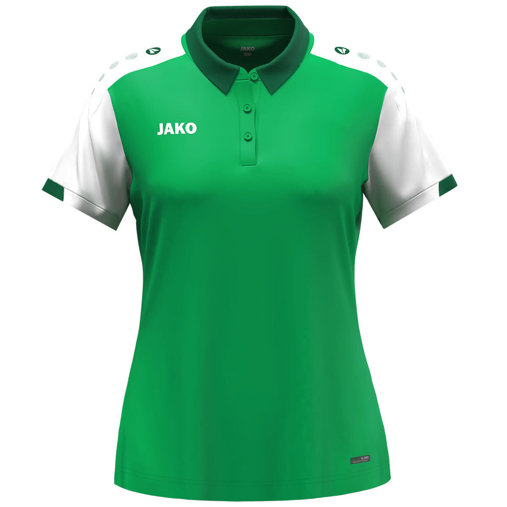 JAKO Polo Dynamic Damen (grün/weiß/dunkelgrün)