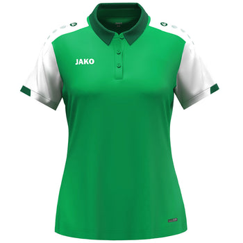 JAKO Polo Dynamic Damen (grün/weiß/dunkelgrün)