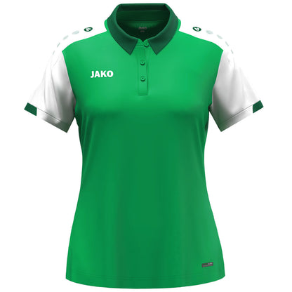 JAKO Polo Dynamic Damen (grün/weiß/dunkelgrün)