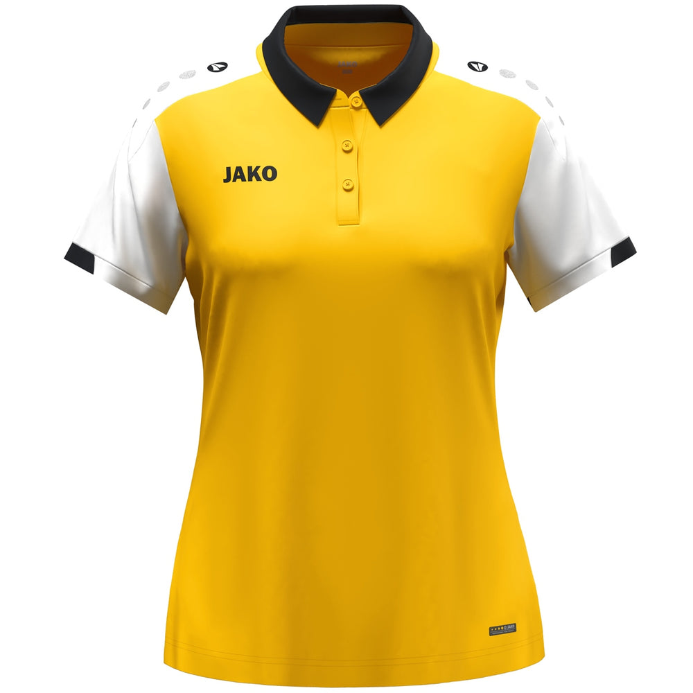 JAKO Polo Dynamic Damen (gelb/weiß/schwarz)
