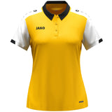 JAKO Polo Dynamic Damen (gelb/weiß/schwarz)