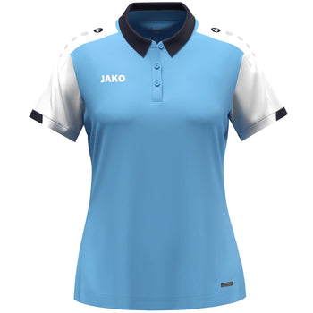 JAKO Polo Dynamic Damen (skyblue/weiß/marine)