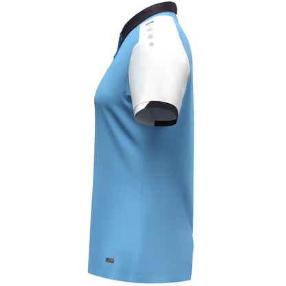 JAKO Polo Dynamic Damen (skyblue/weiß/marine)