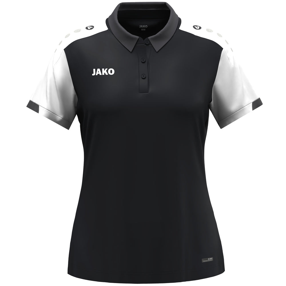 JAKO Polo Dynamic Damen (schwarz/weiß/anthrazit)