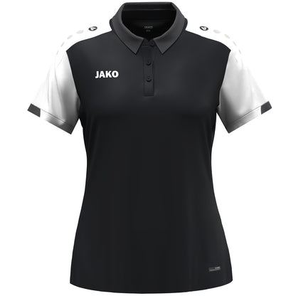 JAKO Polo Dynamic Damen (schwarz/weiß/anthrazit)