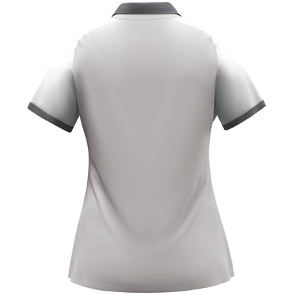 JAKO Polo Dynamic Damen (hellgrau/weiß/grau)