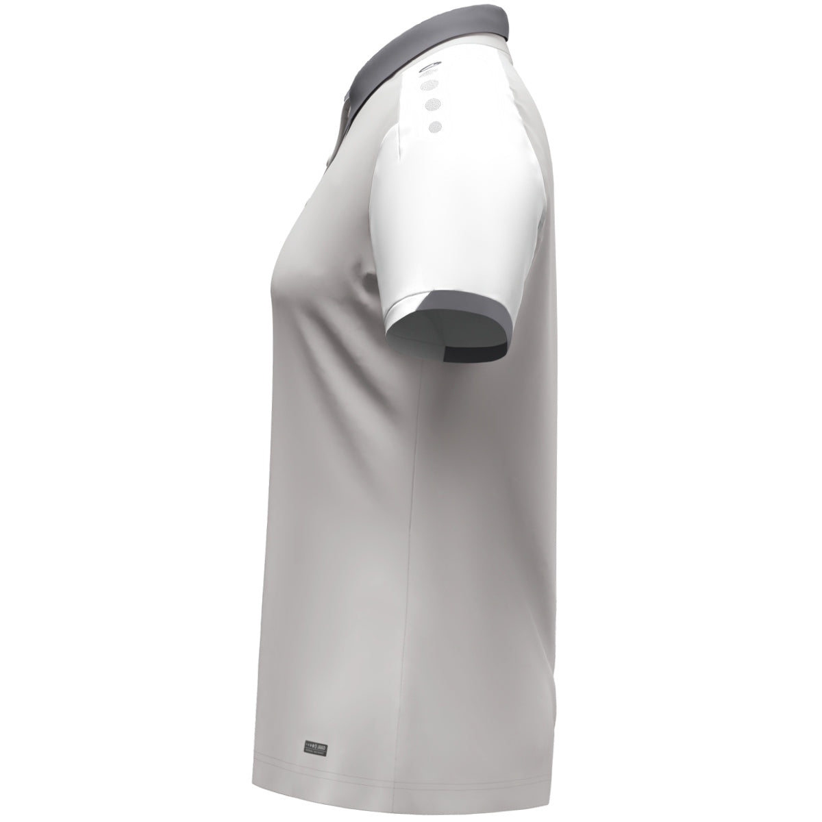 JAKO Polo Dynamic Damen (hellgrau/weiß/grau)