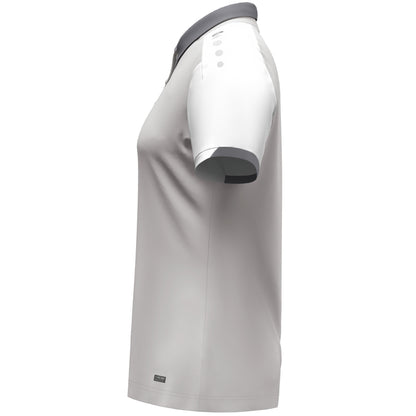 JAKO Polo Dynamic Damen (hellgrau/weiß/grau)