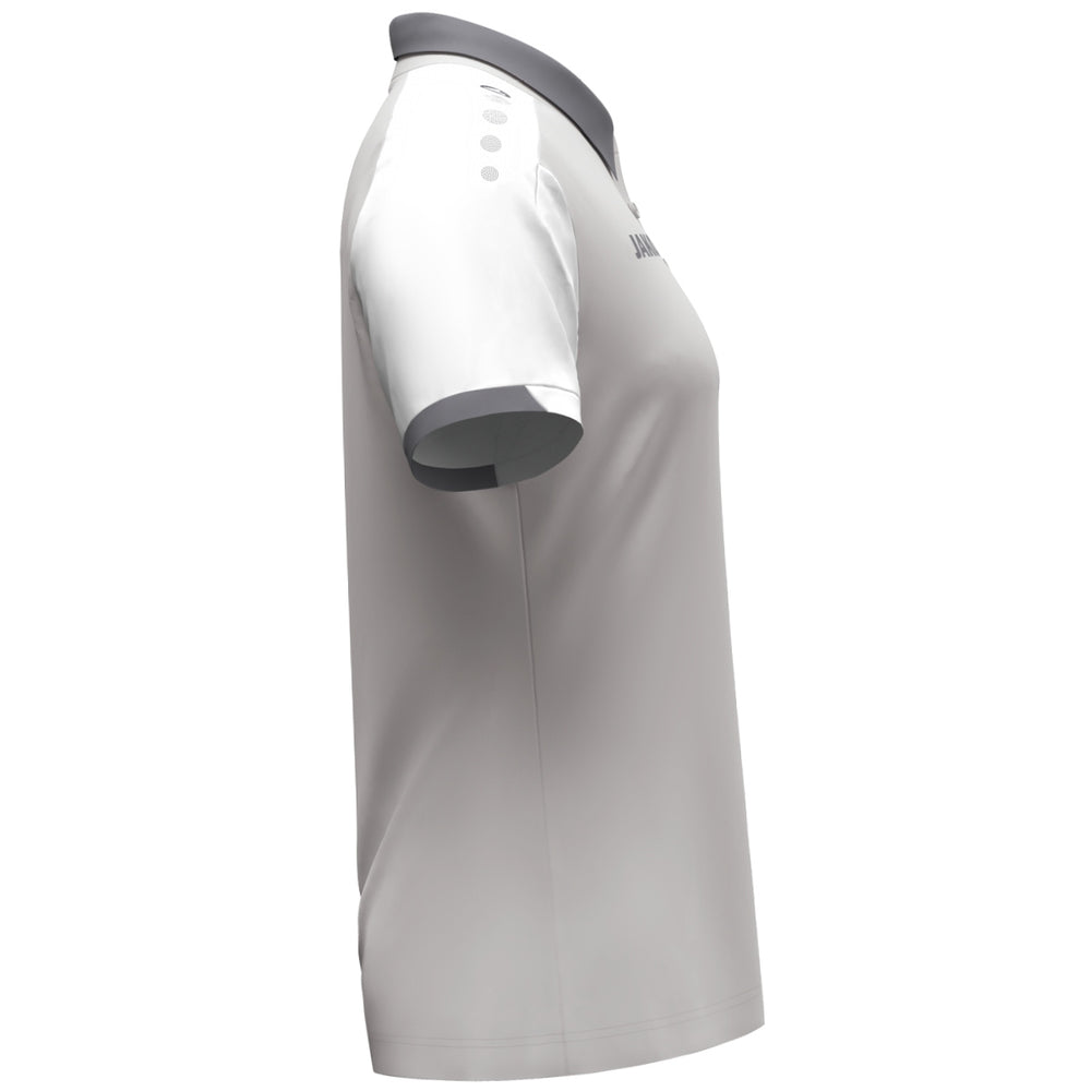 JAKO Polo Dynamic Damen (hellgrau/weiß/grau)