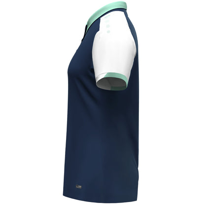 JAKO Polo Dynamic Damen (marine/weiß/minze)
