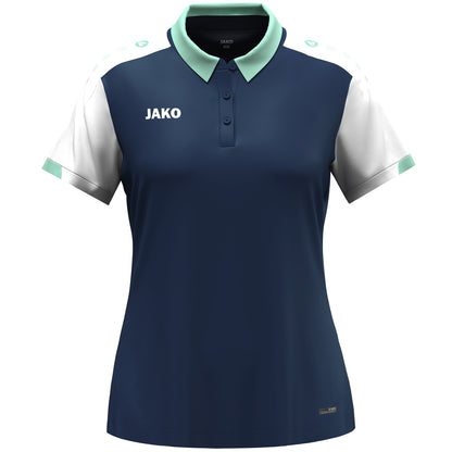 JAKO Polo Dynamic Damen (marine/weiß/minze)