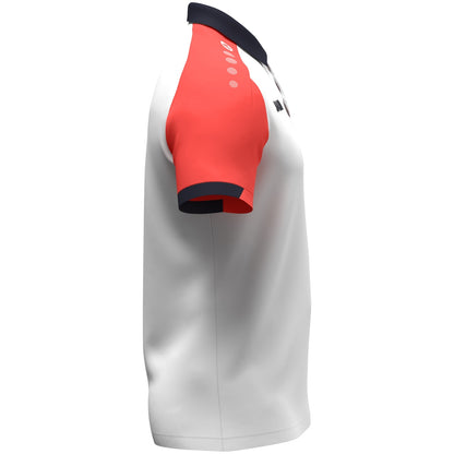 JAKO Polo Dynamic (weiß/coral/marine)