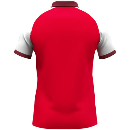 JAKO Polo Dynamic (rot/weiß/dunkelrot)