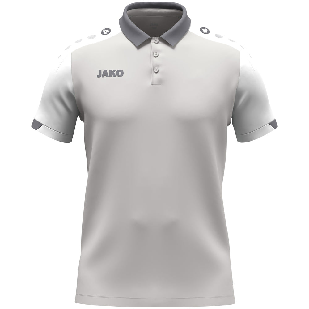 JAKO Polo Dynamic (hellgrau/weiß/grau)