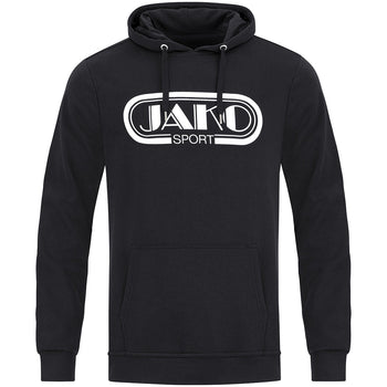 JAKO Kapuzensweat Retro Unisex Schwarz