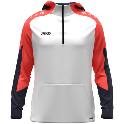 JAKO Zip Hoodie Dynamic (weiß/coral/marine)