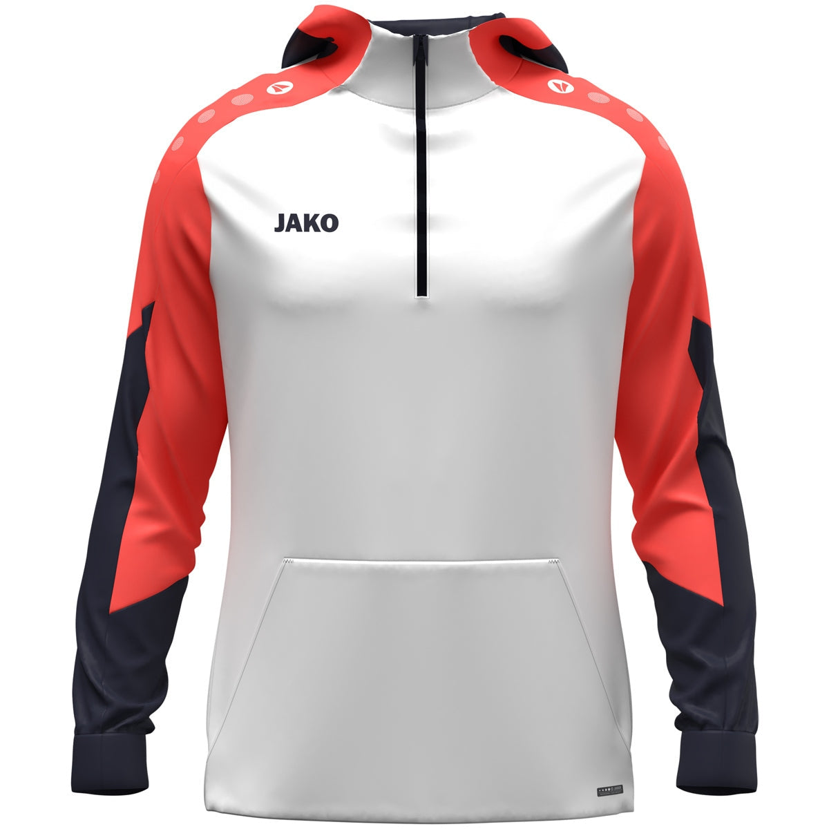 JAKO Zip Hoodie Dynamic Unisex Weiß