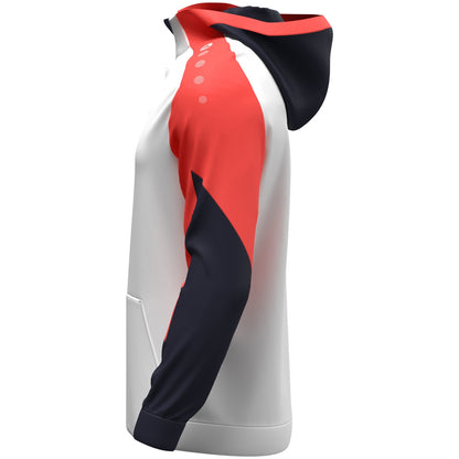 JAKO Zip Hoodie Dynamic (weiß/coral/marine)