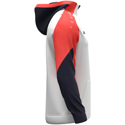 JAKO Zip Hoodie Dynamic (weiß/coral/marine)