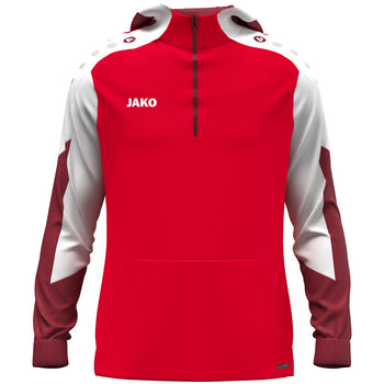 JAKO Zip Hoodie Dynamic (rot/weiß/dunkelrot)