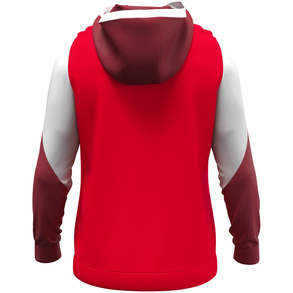 JAKO Zip Hoodie Dynamic (rot/weiß/dunkelrot)