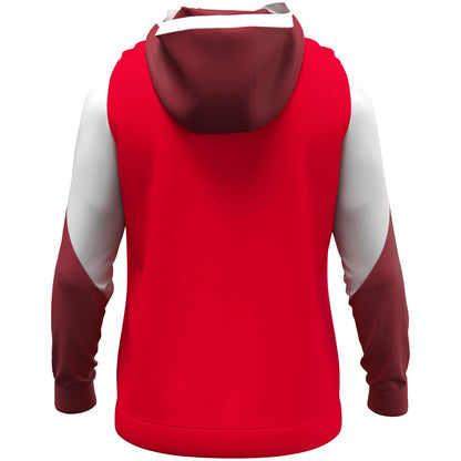 JAKO Zip Hoodie Dynamic (rot/weiß/dunkelrot)