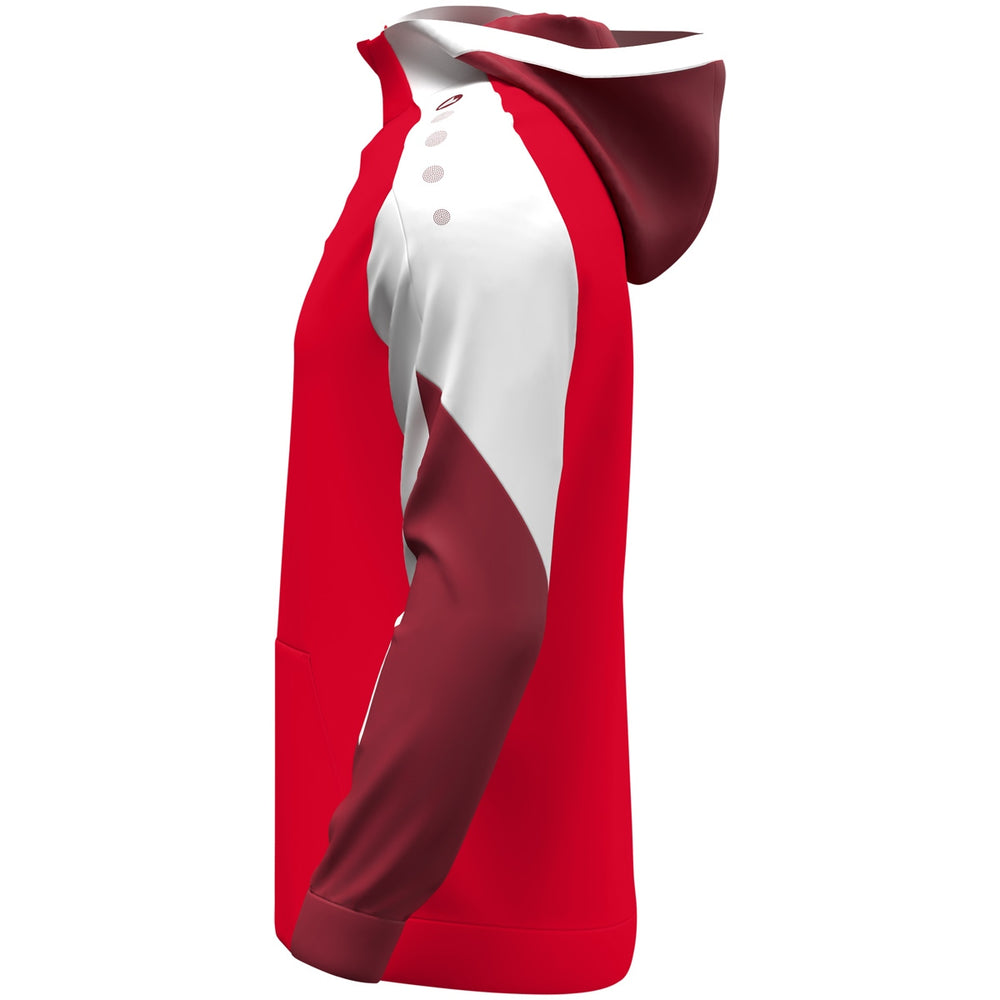 JAKO Zip Hoodie Dynamic (rot/weiß/dunkelrot)