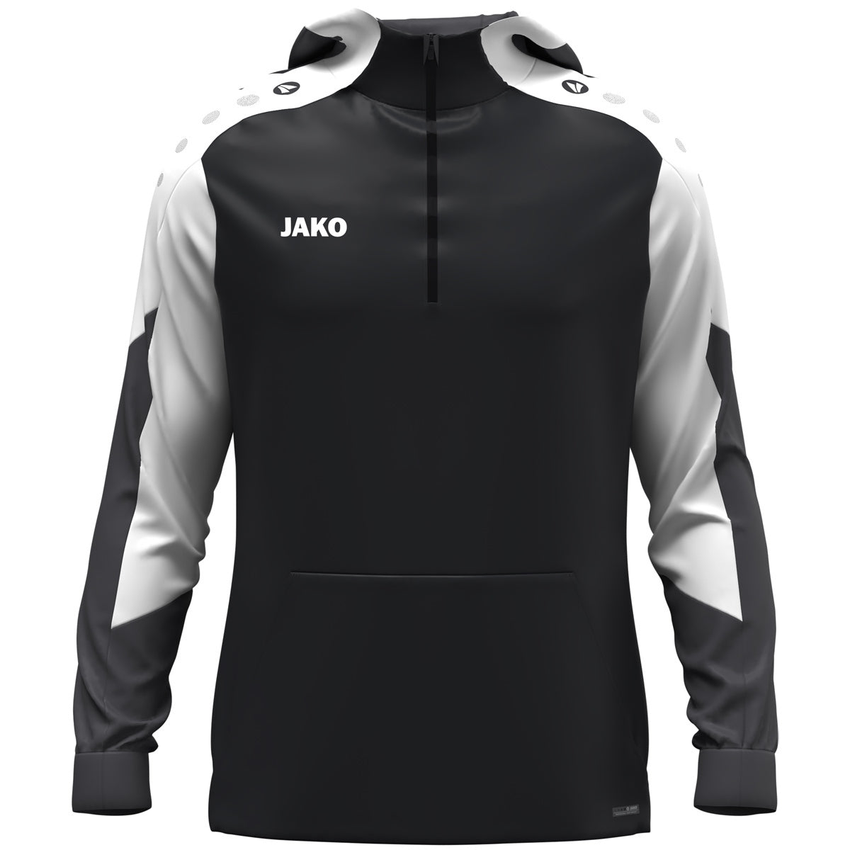 JAKO Zip Hoodie Dynamic (schwarz/weiß/anthrazit)