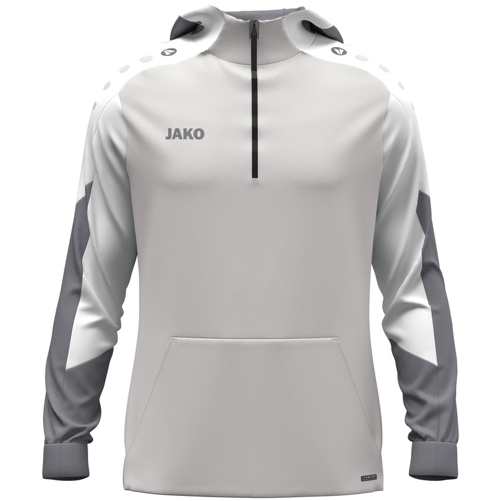 JAKO Zip Hoodie Dynamic (hellgrau/weiß/grau)