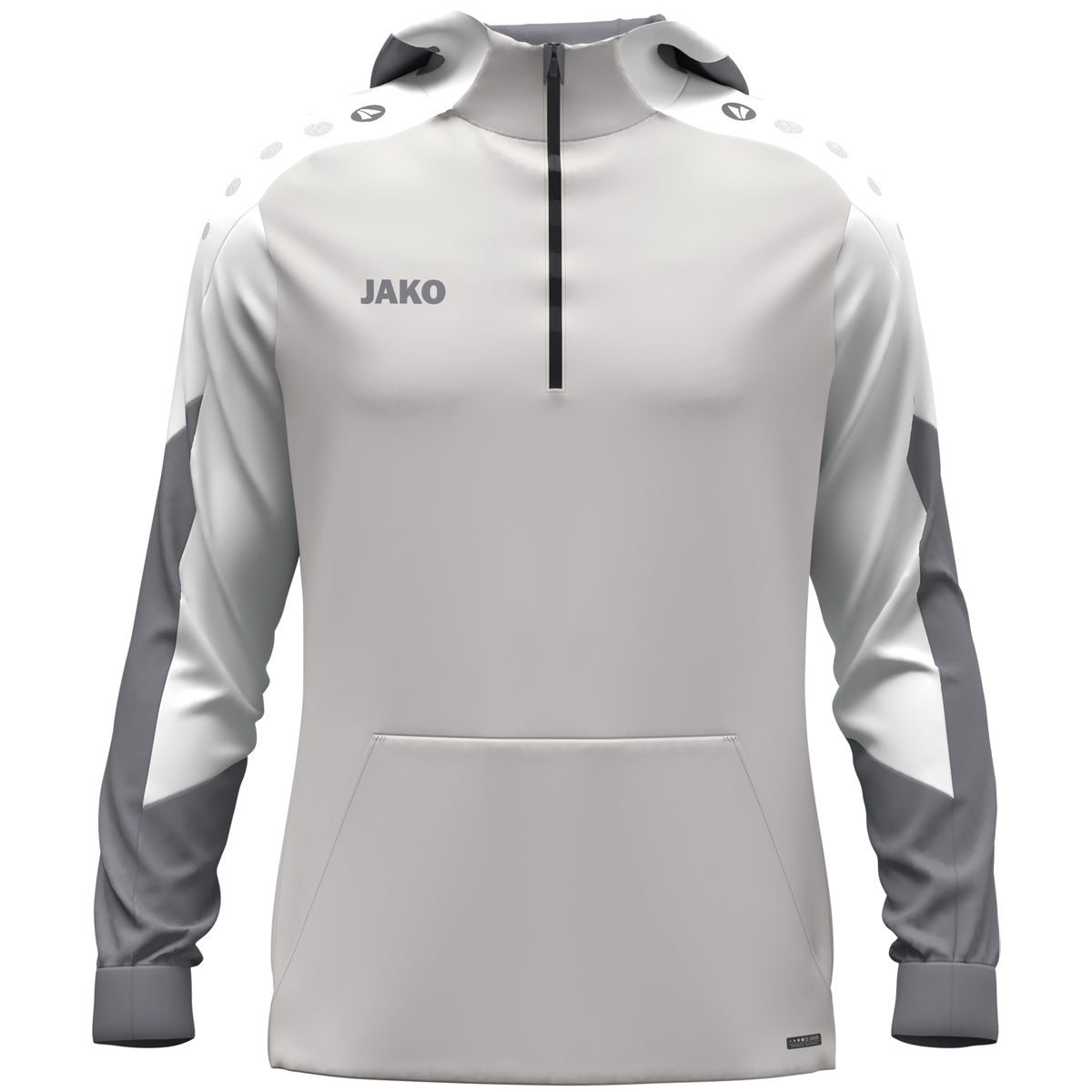 JAKO Zip Hoodie Dynamic (hellgrau/weiß/grau)