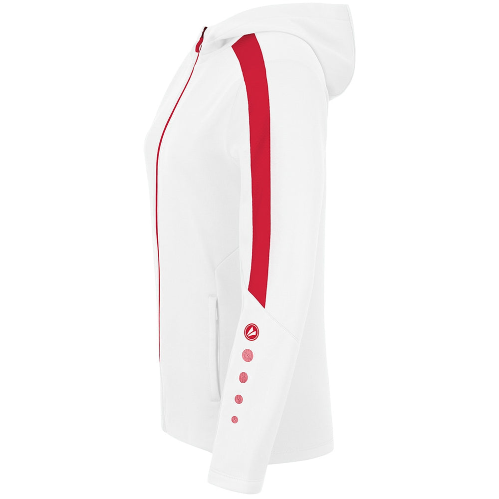 JAKO Kapuzenjacke Power Damen (weiß/rot)