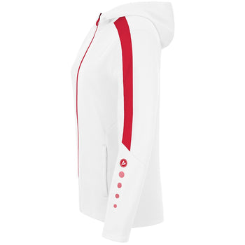 JAKO Kapuzenjacke Power Damen (weiß/rot)