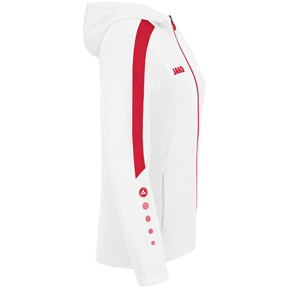 JAKO Kapuzenjacke Power Damen (weiß/rot)