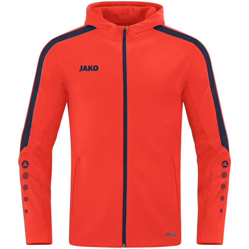 JAKO Kapuzenjacke Power (flame/marine)