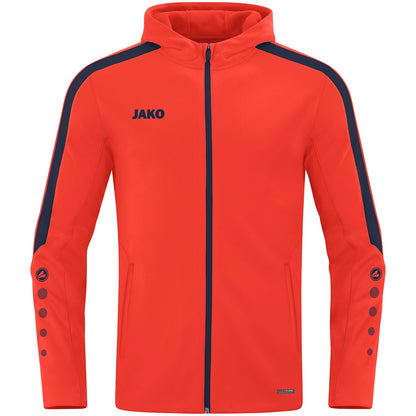 JAKO Kapuzenjacke Power (flame/marine)