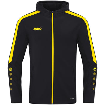 JAKO Kapuzenjacke Power (schwarz/citro)