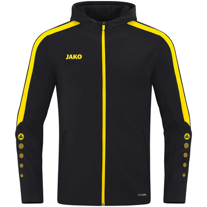 JAKO Kapuzenjacke Power (schwarz/citro)